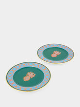 La DoubleJ Pineapple dessert plates set of 2