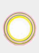 La DoubleJ Yellow Rainbow Set of Soup and Dinner Plates
