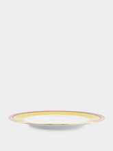 La DoubleJ Yellow Rainbow Set of Soup and Dinner Plates