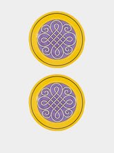 La DoubleJ Set of 2 Cortile Yellow Dessert Plates