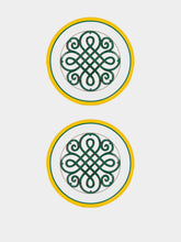 La DoubleJ Set of 2 Cortile Yellow Dinner Plates