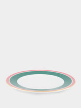 La DoubleJ Set of 2 Green Rainbow Porcelain Dinner Plates