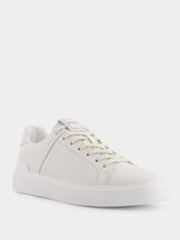 Balmain B-Court Monochrome Cream Leather Sneakers
