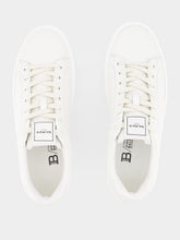 Balmain B-Court Monochrome Cream Leather Sneakers