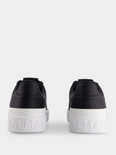 Balmain Black and White B-Court Leather Sneakers
