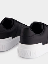 Balmain Black and White B-Court Leather Sneakers