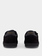 Balmain Black Suede and Patent Leather Sneakers