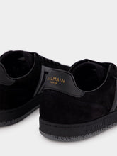Balmain Black Suede and Patent Leather Sneakers
