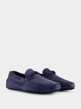Aurélien Steel Blue Suede Driving Shoes