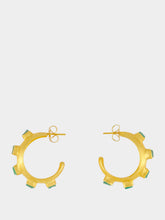 FENOMENA Gold Havana Glow Hoop Earrings