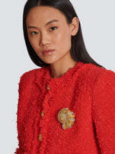 Balmain Gold Brass and Rhinestone Snail Brooch