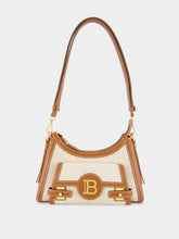 Balmain B-Buzz Hobo Bag in Leather and Canvas
