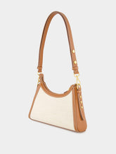 Balmain B-Buzz Hobo Bag in Leather and Canvas