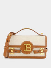 Balmain B-Buzz 24 Handbag in Canvas and Leather