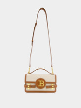 Balmain B-Buzz 24 Handbag in Canvas and Leather
