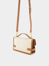 Balmain B-Buzz 24 Handbag in Canvas and Leather
