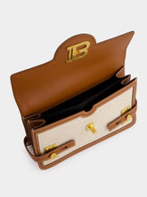 Balmain B-Buzz 24 Handbag in Canvas and Leather