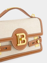 Balmain B-Buzz 24 Handbag in Canvas and Leather