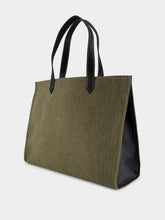 Balmain Khaki Green B-Army 42 Canvas Tote Bag