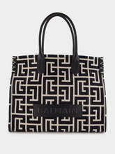 Balmain B-Army Medium Monogram Jacquard Shopper Bag