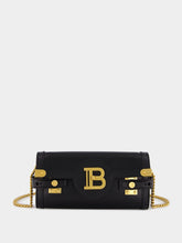 Balmain B-Buzz 23 Black Leather Clutch Bag