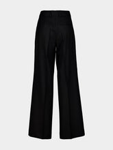 Paula Dominique Black Wide-Leg Tailored Pants