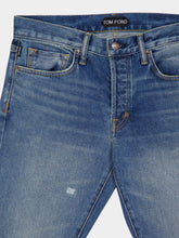 Tom Ford Blue Straight-Fit Selvedge Denim Jeans