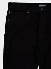 Tom Ford Black Cotton Blend Straight-Leg Jeans