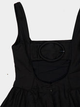 Cult Gaia Black Carla Linen Midi Dress