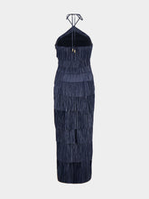 Cult Gaia Deep Lake Patrizia Plissé Midi Dress