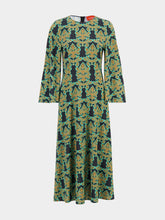 La DoubleJ Sorella Long-Sleeve Printed Midi Dress