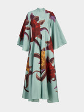 La DoubleJ Light Blue Peony Magnifico Dress