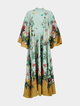 La DoubleJ Zooflora Maxi Magnifico Silk Dress