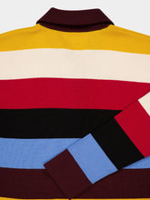 La DoubleJ Striped Midi Polo Dress in Merino Wool