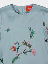 La DoubleJ Zooflora Feather-Trimmed Swing Dress