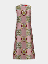 La DoubleJ Dusty Pink Nucleus Jacquard Column Dress
