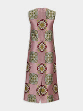 La DoubleJ Dusty Pink Nucleus Jacquard Column Dress