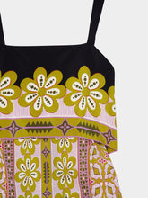 La DoubleJ Pagoda Placée Silk Midi Dress