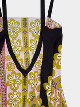 La DoubleJ Pagoda Placée Silk Midi Dress