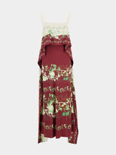 Woodland Placée Burgundy Crepe de Chine Midi Dress