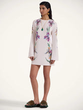 La DoubleJ Iris Placée Satin Mini Dress