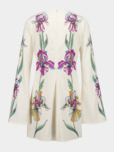 La DoubleJ Iris Placée Satin Mini Dress