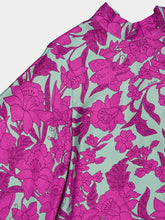 La DoubleJ Lilium Purple Waterfall Midi Dress