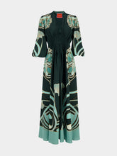 La DoubleJ Blooming Tulip Camerino Silk Maxi Dress