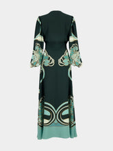 La DoubleJ Blooming Tulip Camerino Silk Maxi Dress