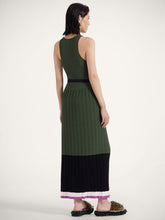 La DoubleJ Knit Plissé Racer-Back Dress