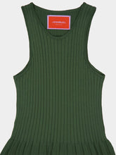 La DoubleJ Knit Plissé Racer-Back Dress