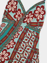 La DoubleJ Pagoda Placée Rust Crepe de Chine Dress