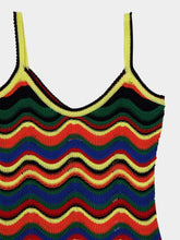 La DoubleJ Chevron Cotton Midi Dress