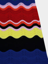 La DoubleJ Chevron Cotton Midi Dress